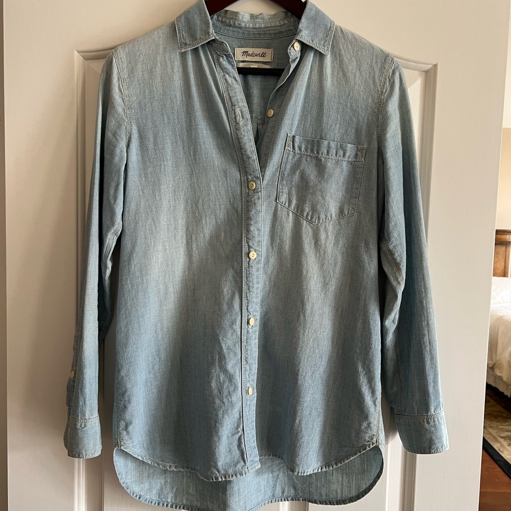 Madewell Womens Blue Denim Shirt